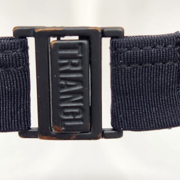 Triangl Black & White Lined Mesh Swimwear Bikini Top Women's XS - Picture 6 of 8